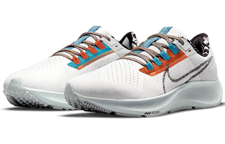 Nike Pegasus 38 White Brown Blue — фото 8