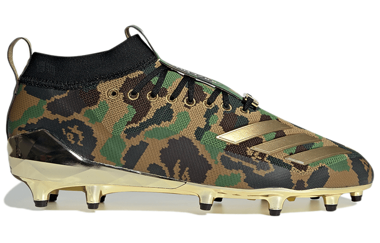 Adidas Bape x adidas Cleats Brown Green — фото 8