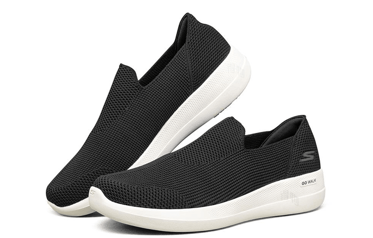 Skechers Go Walk Stability Black White — фото 7