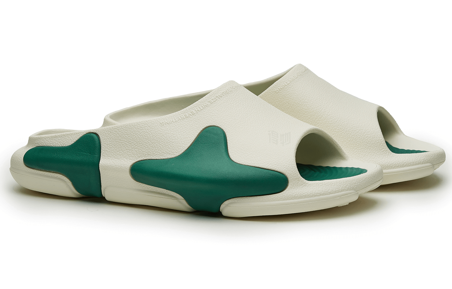 Eqlz Nowre x EQLZ Equalizer Oasis EVA Slides White Green — фото 9