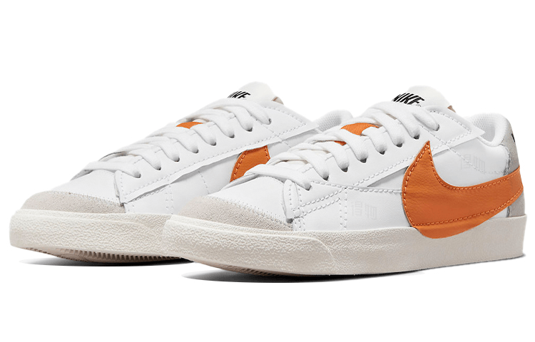 Nike Blazer Low Jumbo White Orange — фото 8
