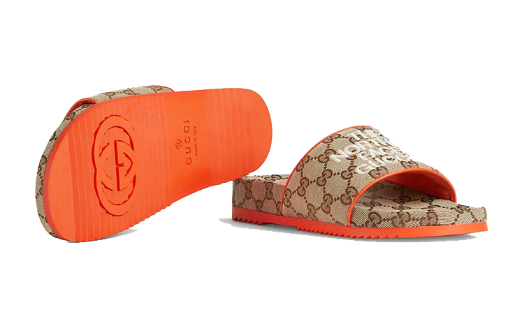 Gucci The North Face x Gucci Classic GG Canvas Slides — фото 7