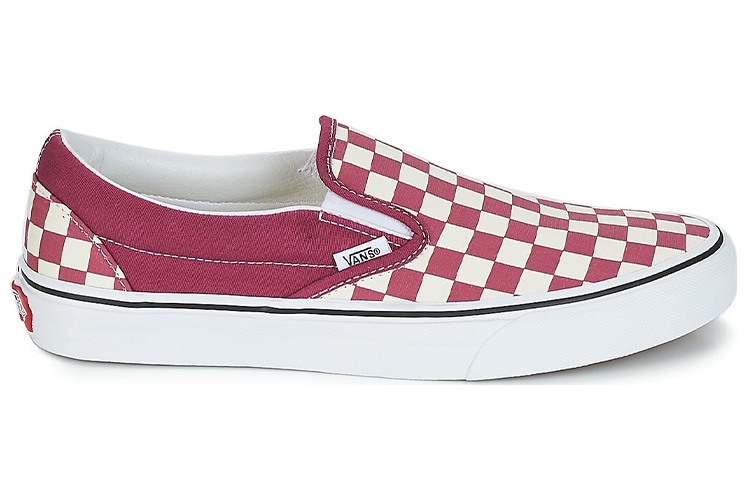 Vans Slip-On Checkerboard White Purple — фото 6