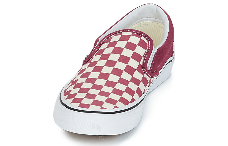 Vans Slip-On Checkerboard White Purple — фото 7