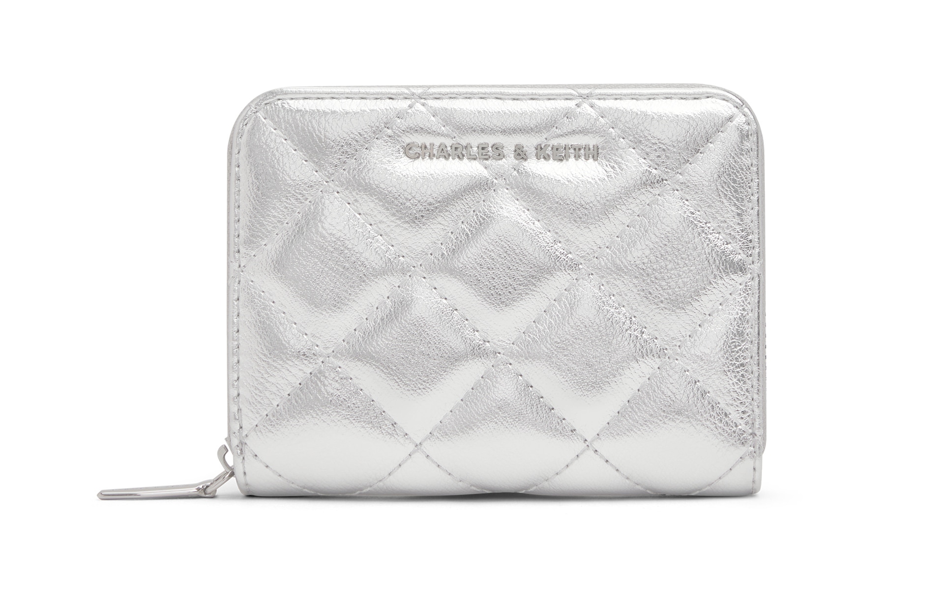 CHARLES&KEITH CHARLESKEITH ck PU BlackCreamSilver