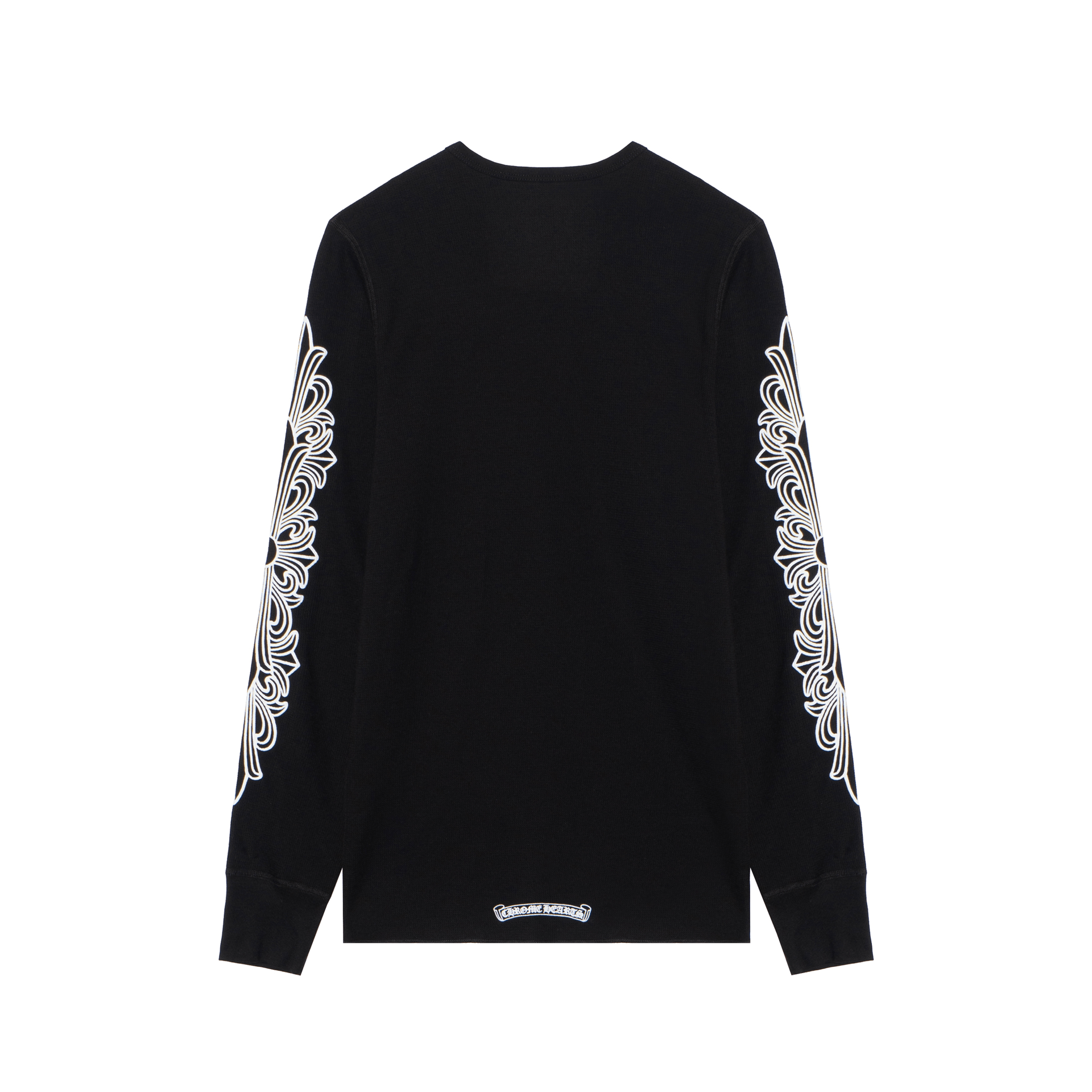 Chrome Hearts SS25 Horseshoe Print Long Sleeve Tee Black — фото 3