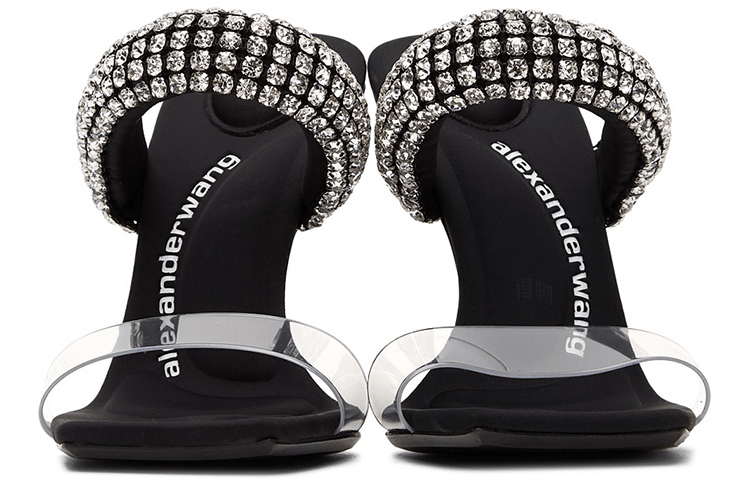 Alexander Wang Rubber Slides Black — фото 7