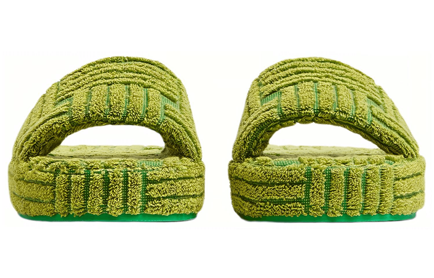 Bottega Veneta Resort Sponge Slides Green — фото 6