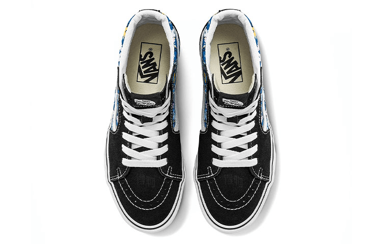 Vans SK8 High Black White Blue — фото 7