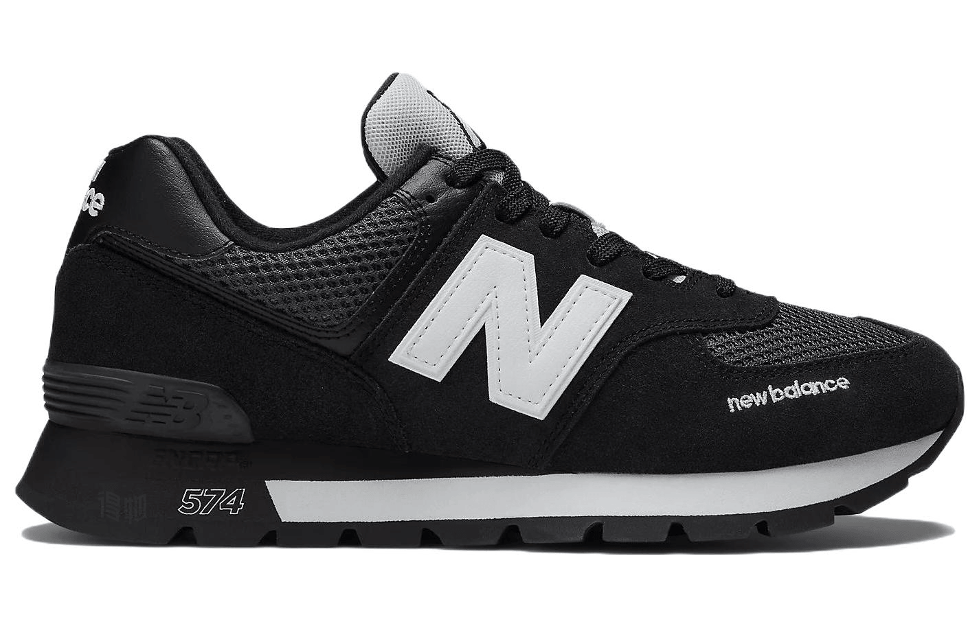 New Balance 574 Black White — фото 8