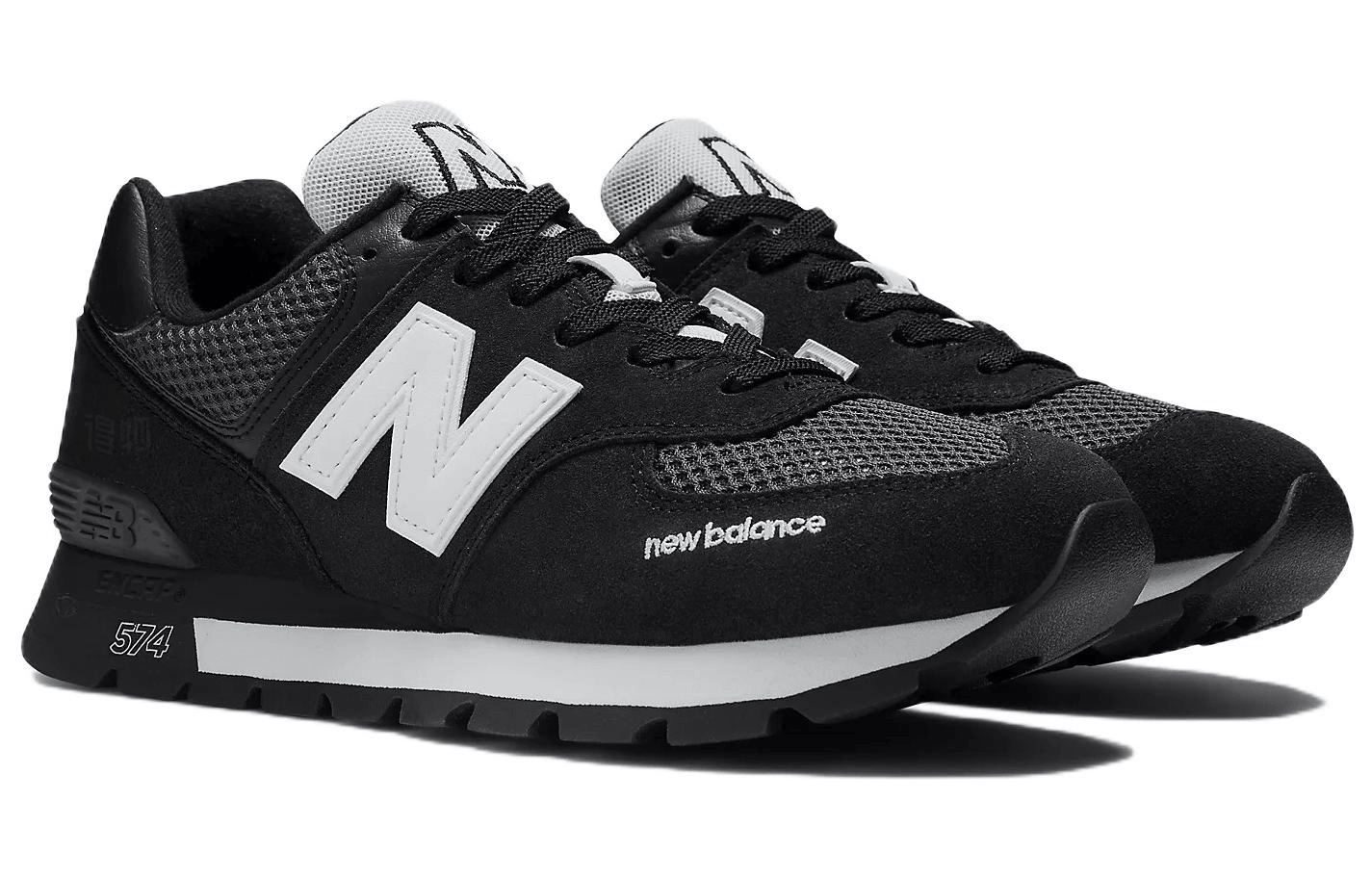 New Balance 574 Black White — фото 9