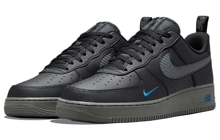 Nike Air Force 1 Low Black Blue — фото 7