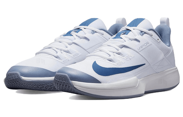 Nike Court Vapor HC White Blue — фото 8