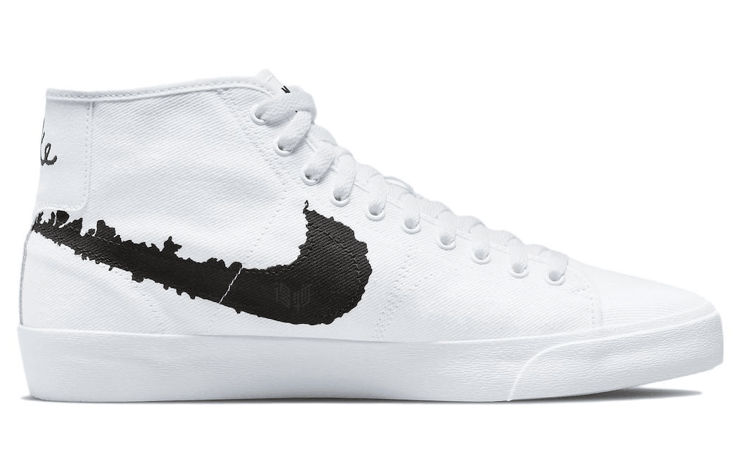 Nike Blazer Mid White Black — фото 7