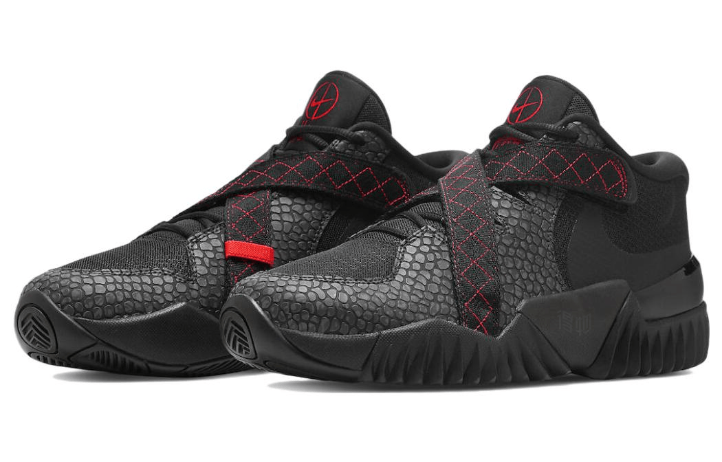 Nike Zoom Court Dragon Low Black Red — фото 8