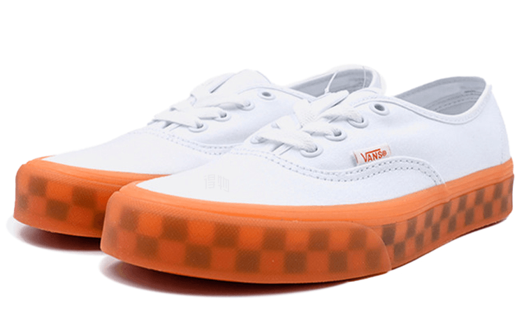 Vans Authentic White Orange — фото 8