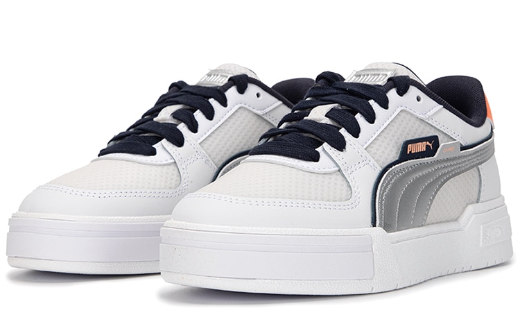 Puma Ca Pro Techstile White Silver Orange — фото 6