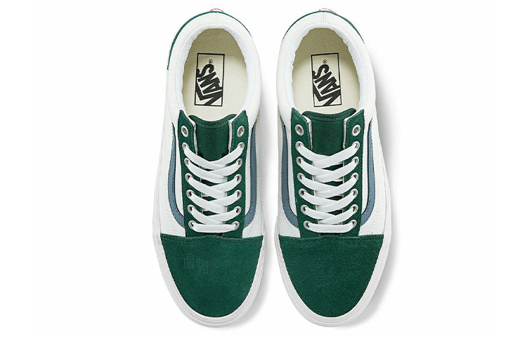 Vans Old Skool White Green — фото 7
