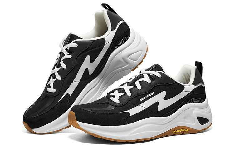 Skechers D'lites Wave Black White — фото 7