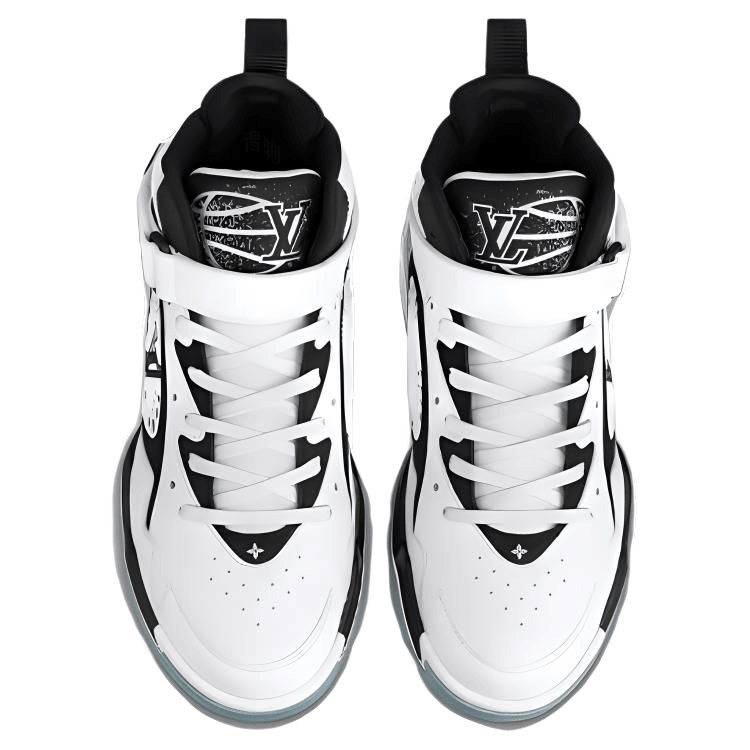 Louis Vuitton Trainer 2 White Black Floral — фото 7