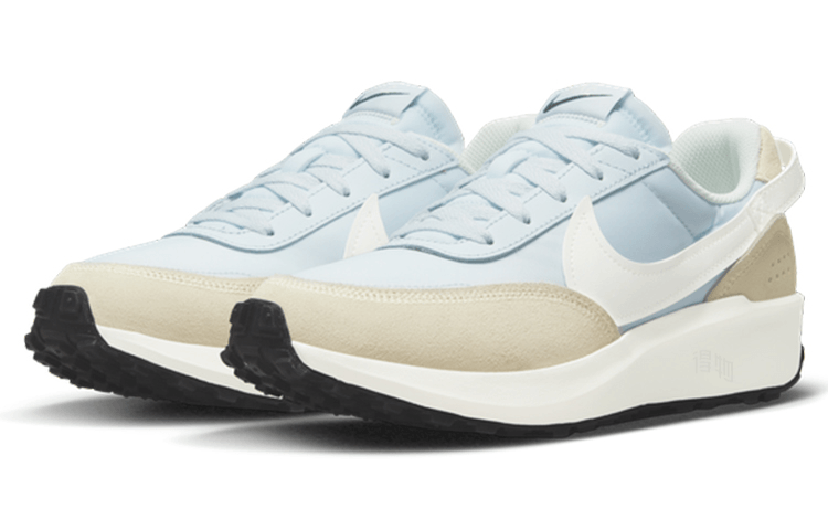 Nike Waffle Debut Grey Blue — фото 8
