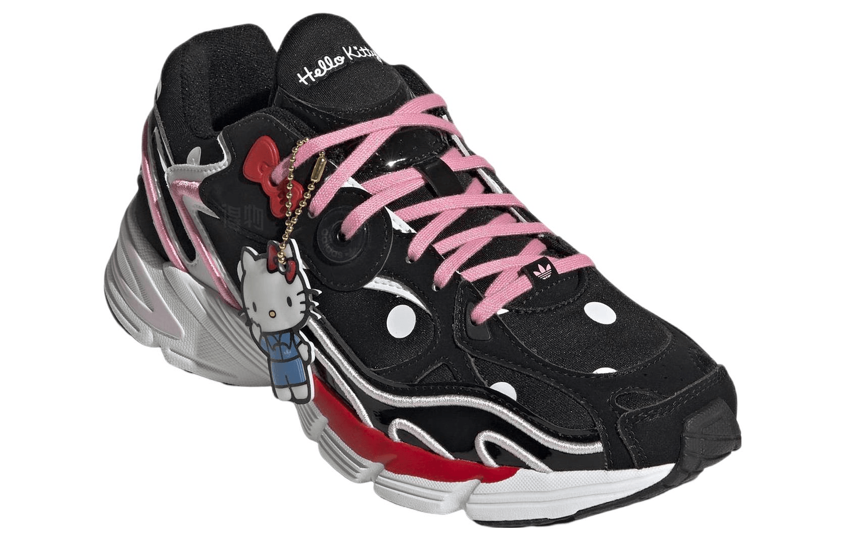 Adidas Astir Black Pink — фото 8