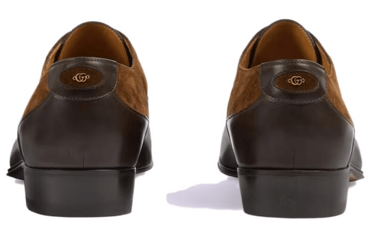 Gucci Leather Low Top Sneakers Brown — фото 6