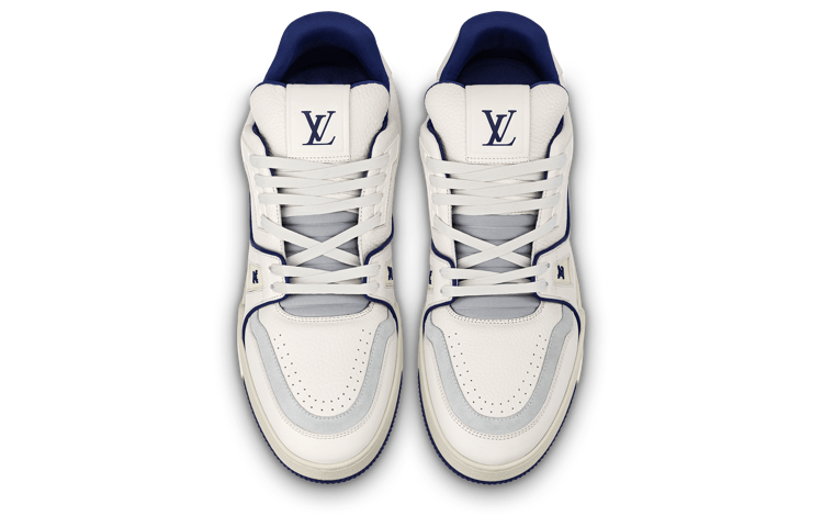 Louis Vuitton Trainer #54 White Blue — фото 3