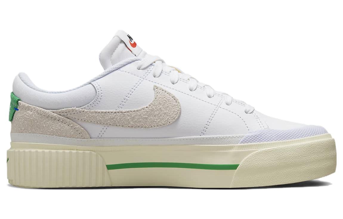 Nike Court Legacy Lift White Green — фото 7