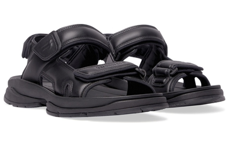 Balenciaga Tourist Sandals Black — фото 9