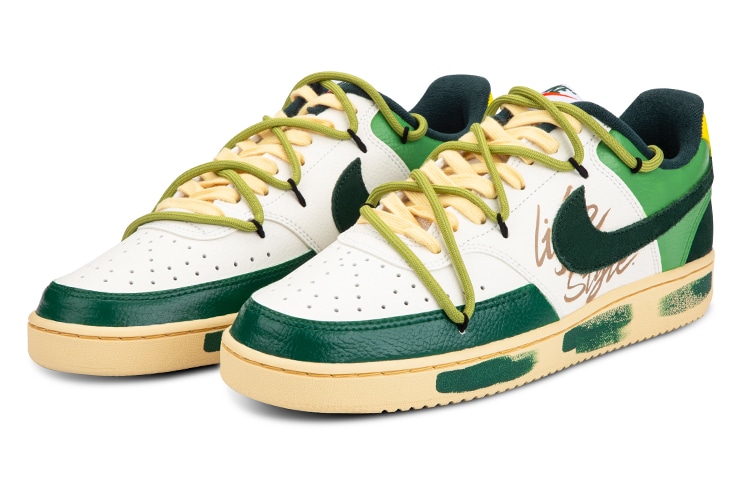 Nike Court Vision Mid Green White — фото 9