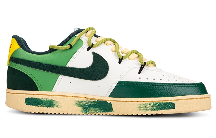 Nike Court Vision Mid Green White — фото 8