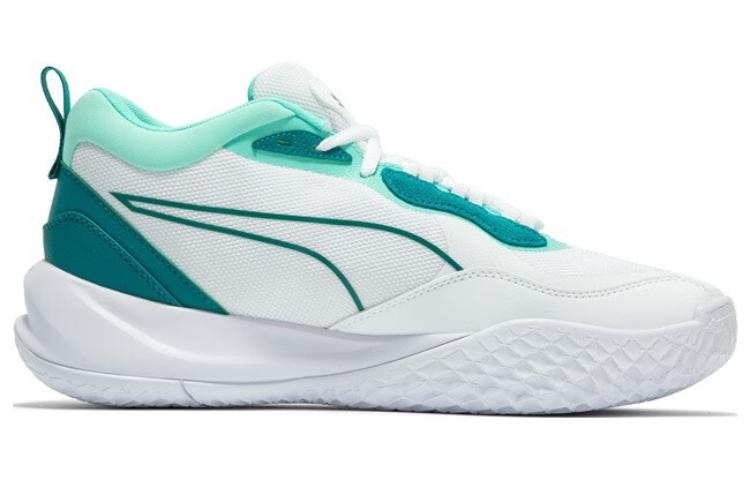 Puma Playmaker Pro Mid White Green — фото 5