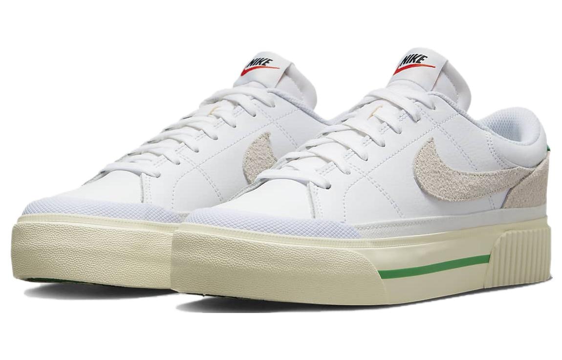 Nike Court Legacy Lift White Green — фото 8