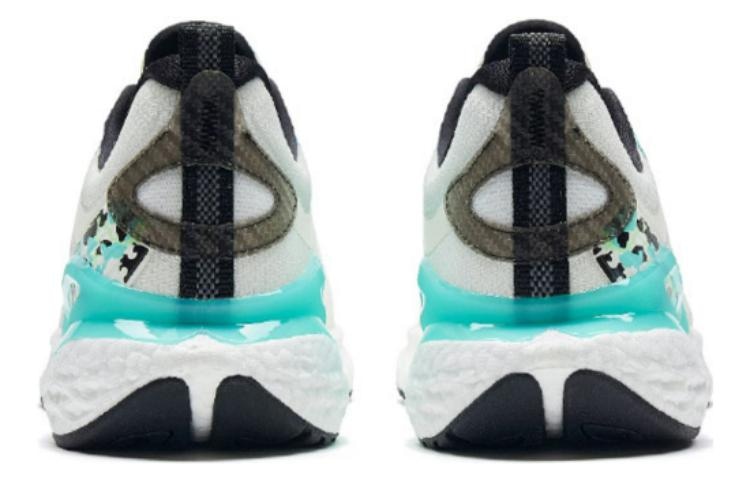 特步 Xtep Running Shoes White Black Green — фото 6