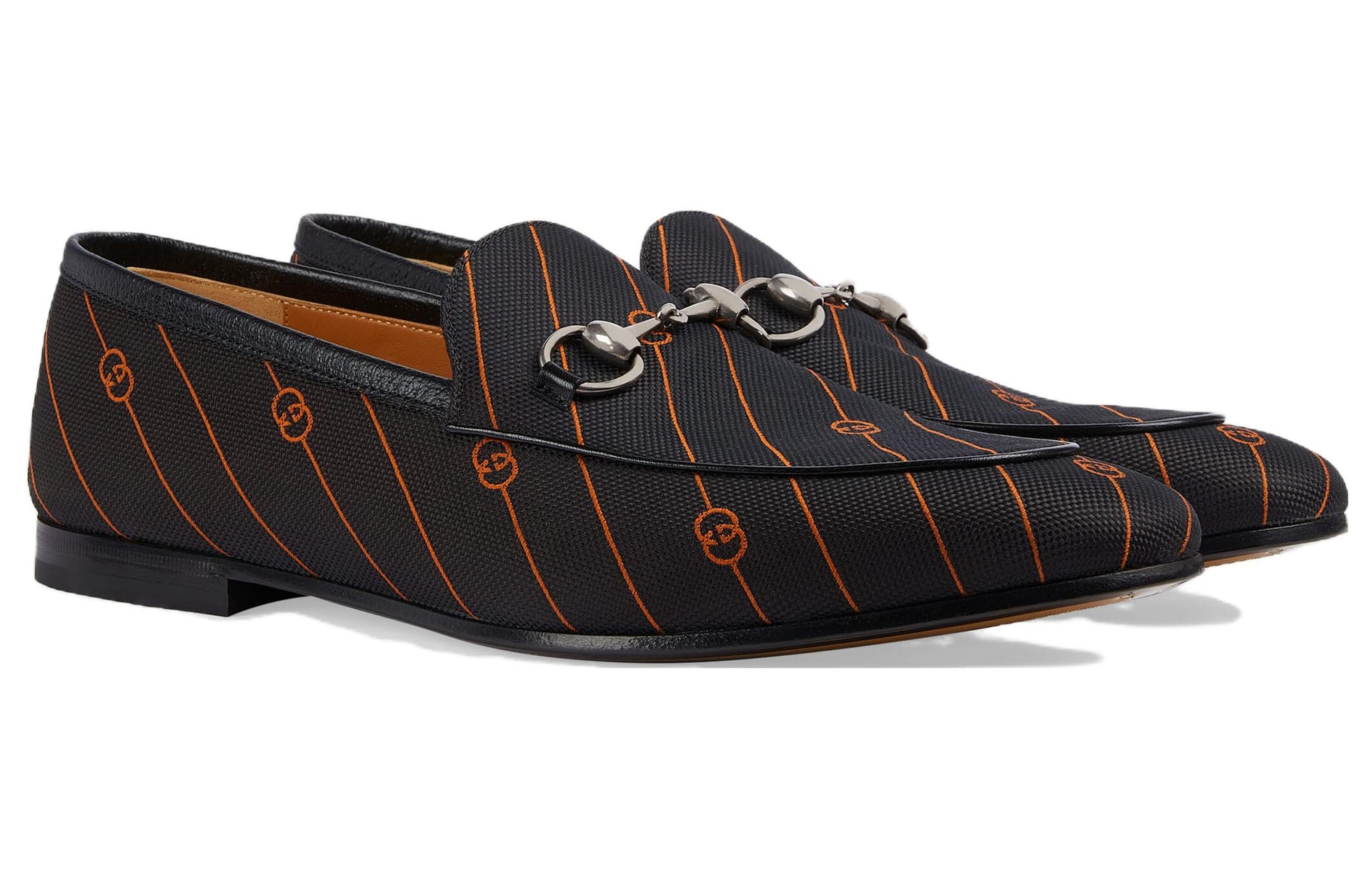 Gucci Jordaan Double G Loafers Black — фото 8