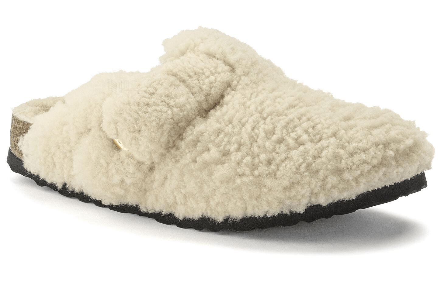 Birkenstock Beige Shearling Slide — фото 7