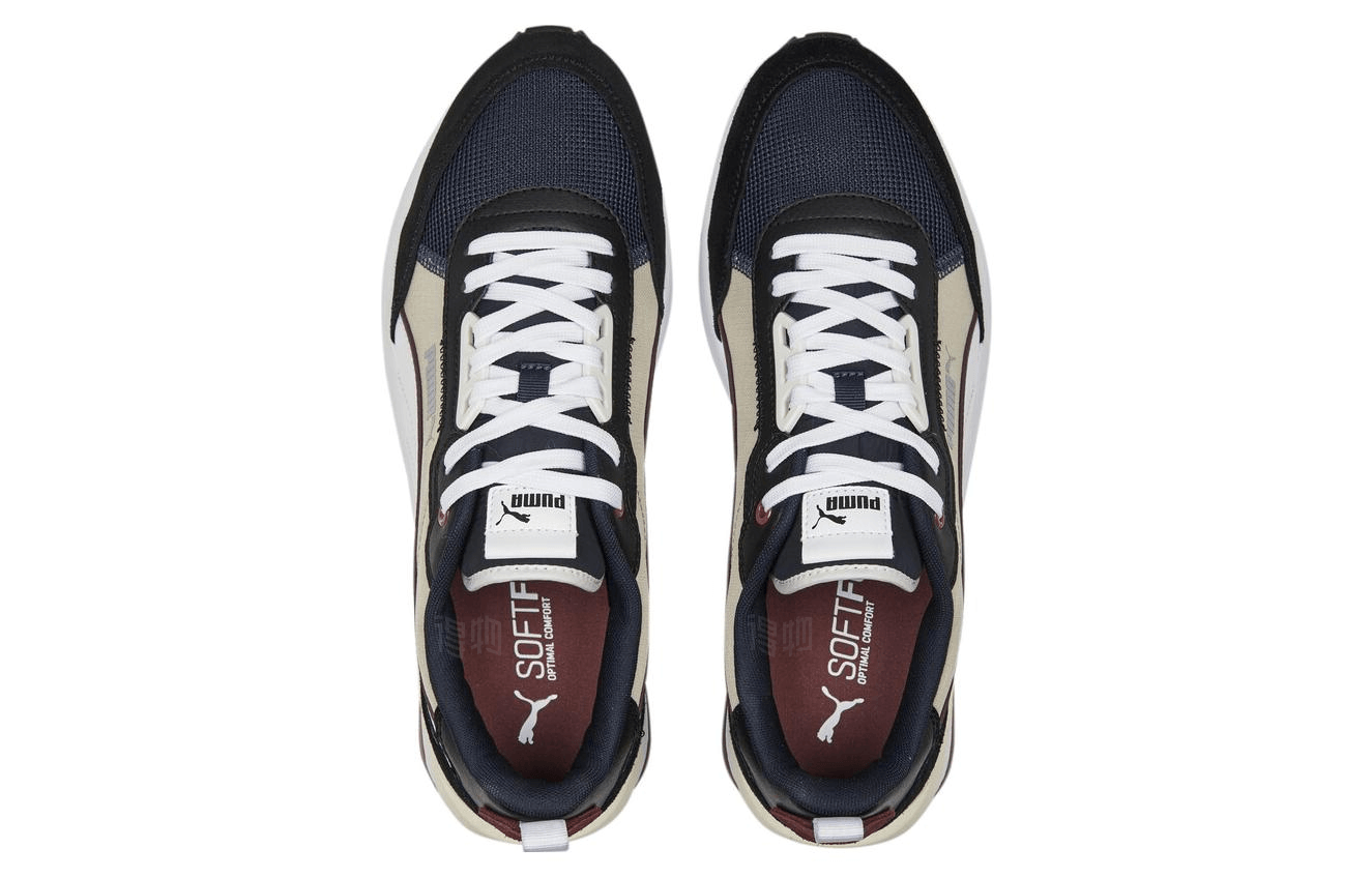 Puma R22 Black White Beige — фото 7