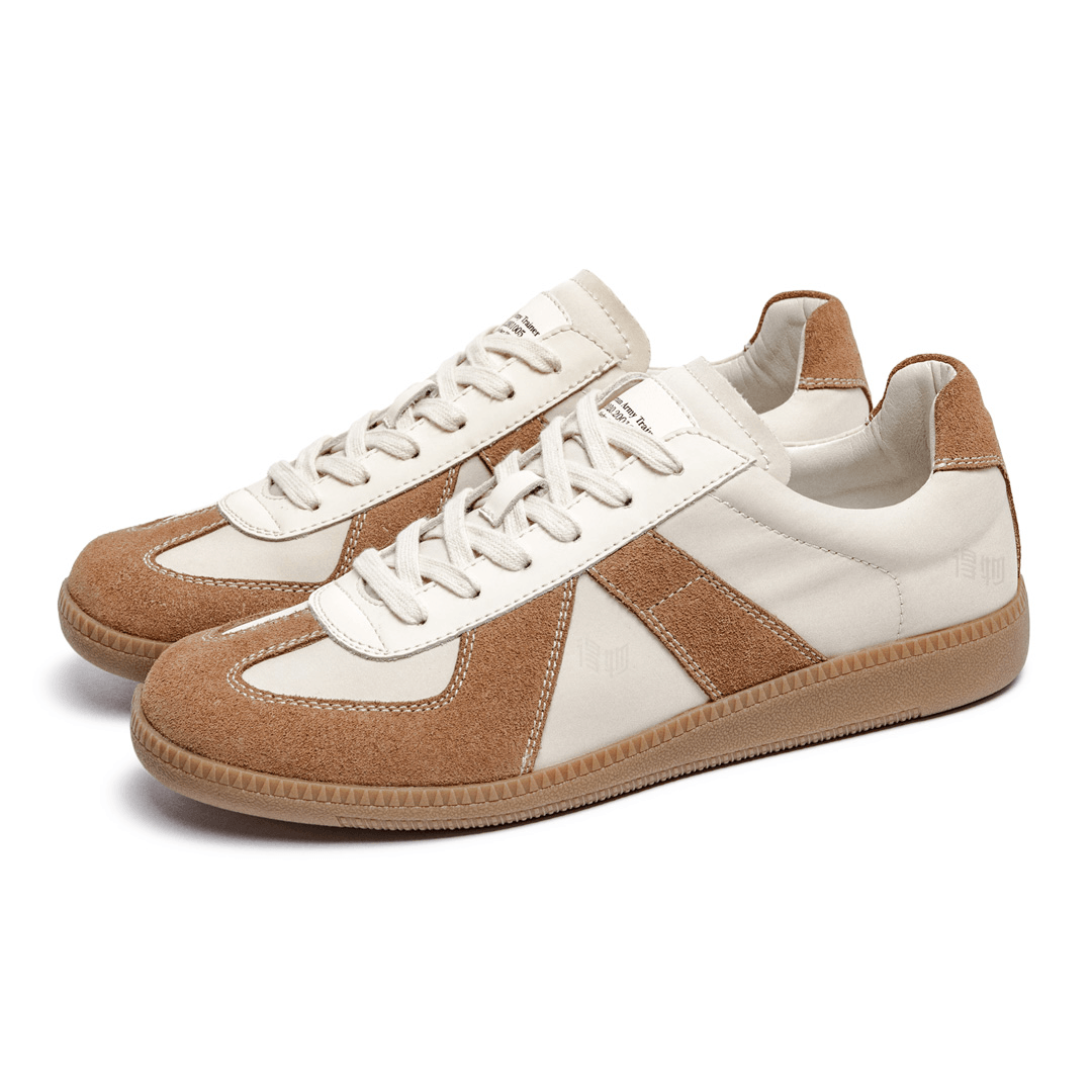 Maden Retro Low-Top Trainers White Brown — фото 10