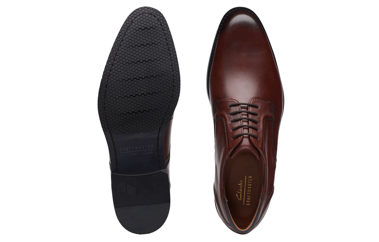 Clarks Brown Business Leather Shoes — фото 10