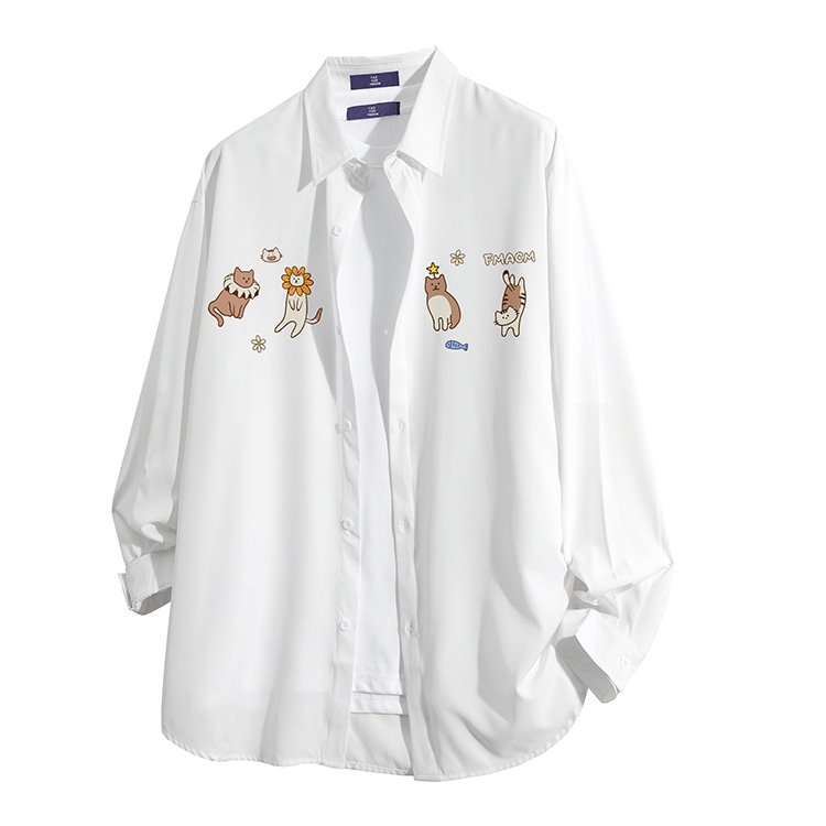 Fax For Fmacm Cat Print Shirt — фото 2