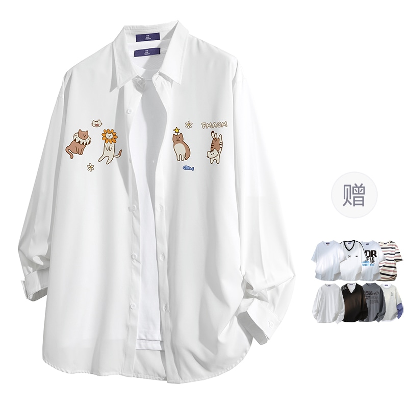Fax For Fmacm Cat Print Shirt — фото 7