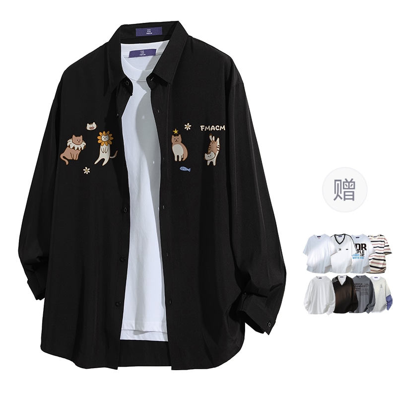 Fax For Fmacm Cat Print Shirt — фото 4