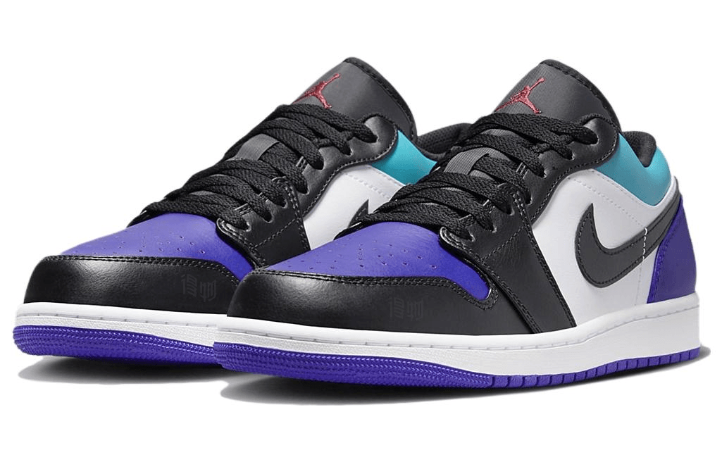 Jordan Air Jordan 1 Low White Black Purple — фото 7