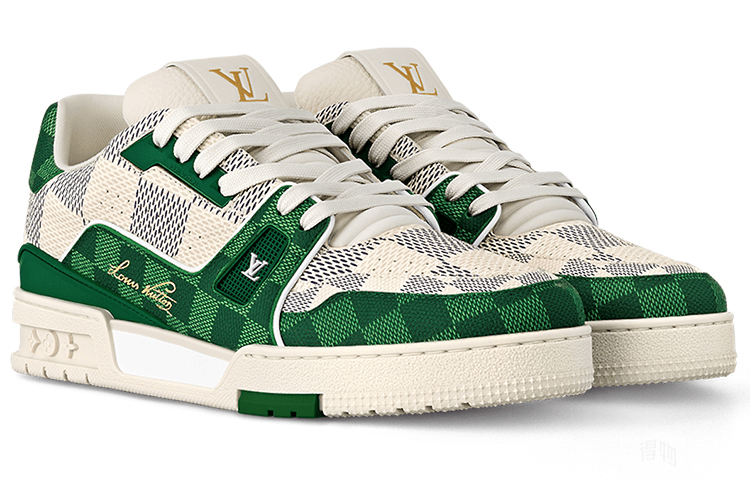Louis Vuitton Trainer White Green — фото 6