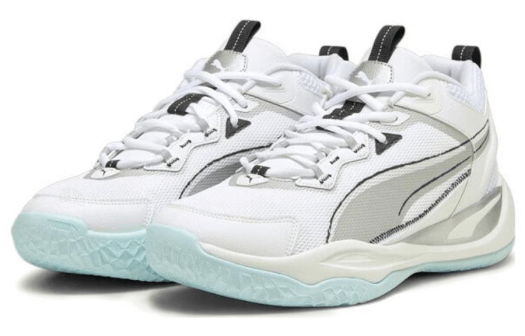 Puma Playmaker White Silver Black — фото 7