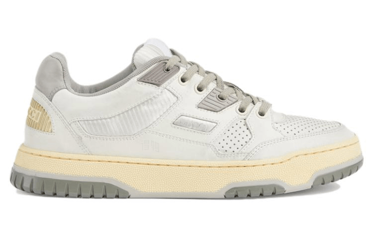 Gucci Leather Low Top Sneakers Off-White — фото 6