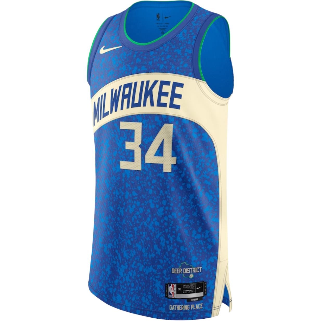 Nike x NBA Milwaukee Bucks 202324 Giannis Antetokounmpo Authentic City Edition