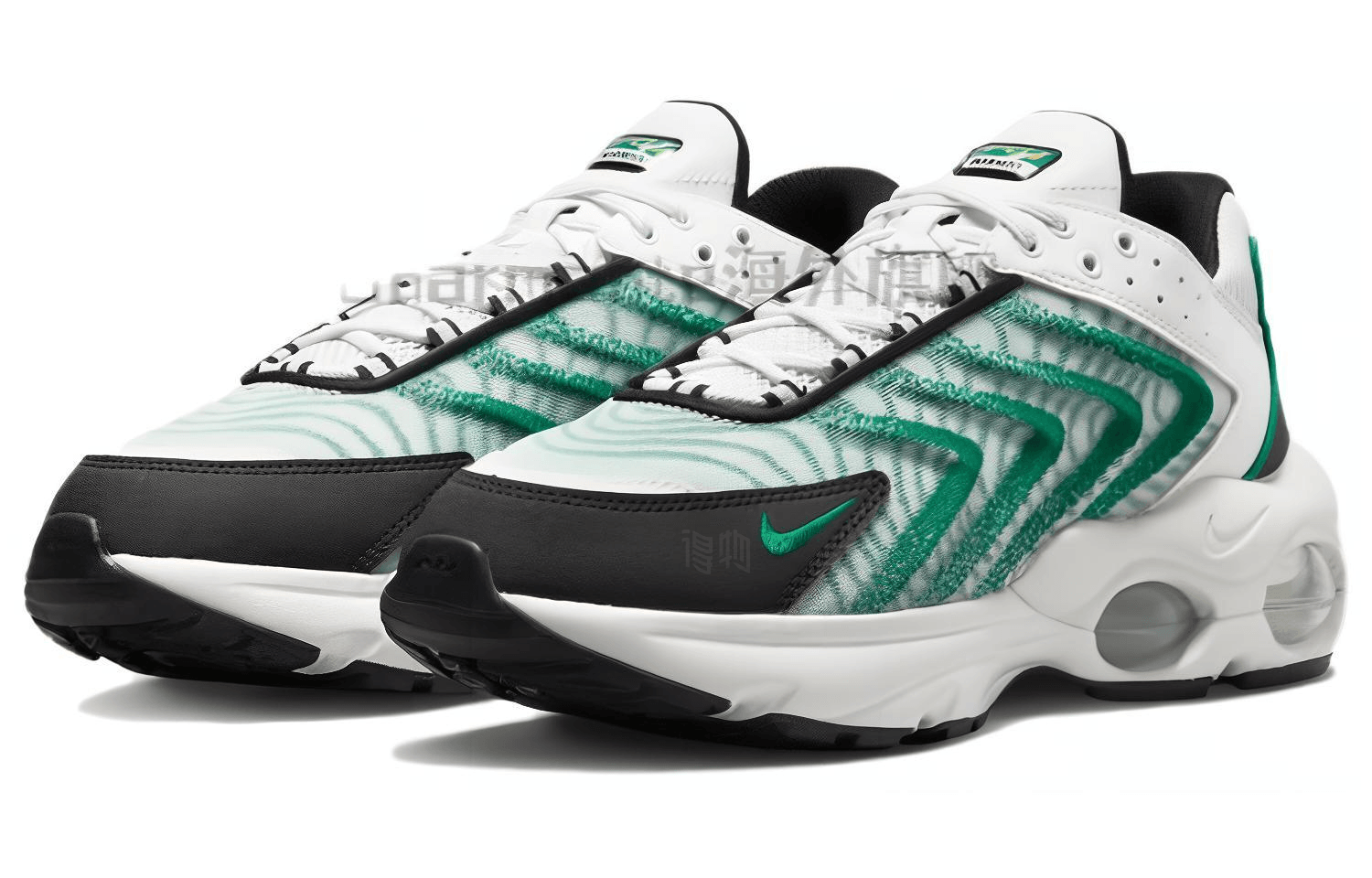 Nike Air Max TW Black White Green — фото 7
