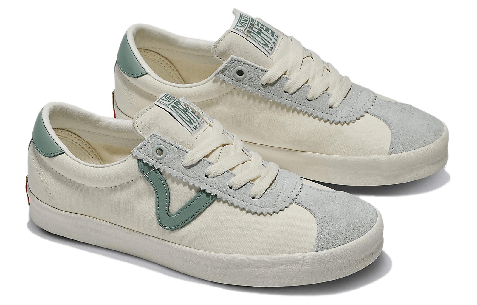 Vans Sport Low White Green — фото 5